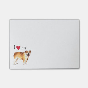 Post-it® J'aime mon bouledogue
