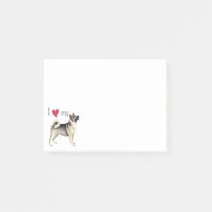 Post-it® J'aime mon Elkhound norvégien