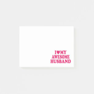 Post-it® J'Aime Mon Étonnant Mari