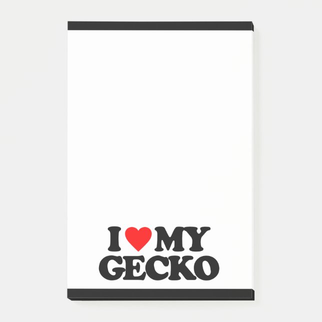 POST-IT® J'AIME MON GECKO (Devant)