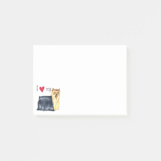 Post-it® J'aime mon Yorkie (Devant)