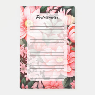 Post-it® Jardin de fleurs botaniques vintage en fleurs
