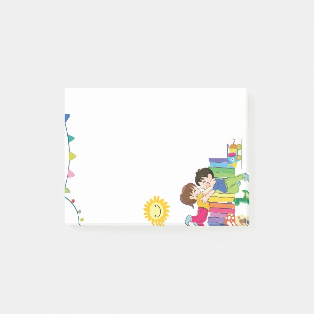 Post-it® Jardin d'enfants amusant et mignon (Devant)