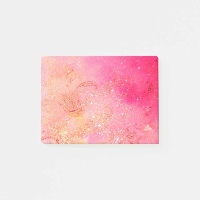 POST-IT® JARDIN DES OMBRES PERDUES PARKLES D'OR ROSE (Devant)