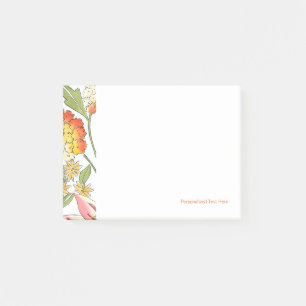 Post-it® Jardin fleuri avec Arrière - plan blanc