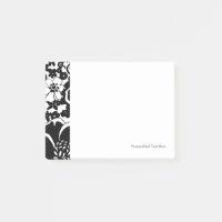 Jardin floral noir et blanc Motif graphique