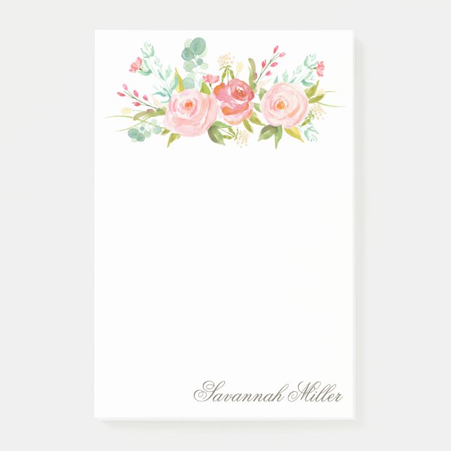Post-it® Jardin rose (Devant)