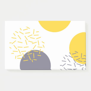 Post-it® Jaune, cool, moderne, art géométrique tendance