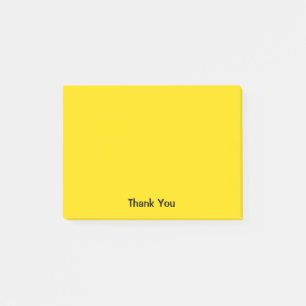 Post-it® Jaune fait sur commande du Merci