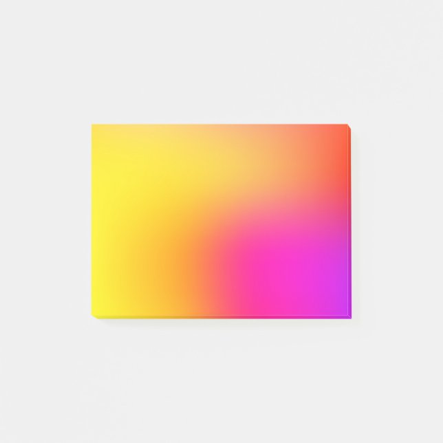 Post-it® Jaune néon et rose (Devant)