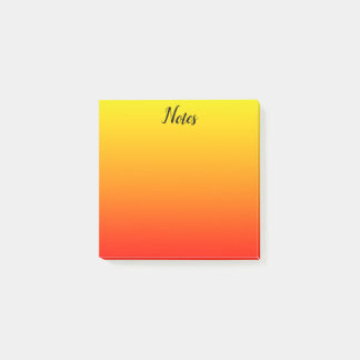 Post-it® Jaune, orange et rouge personnalisé