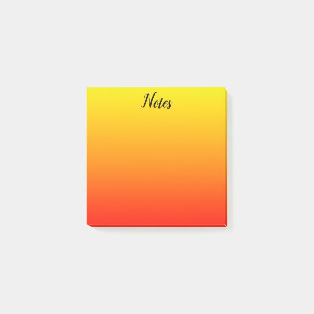 Post-it® Jaune, orange et rouge personnalisé (Devant)