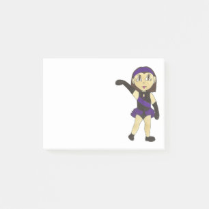 Post-it® Jazz Dance Enseignante Danseuse Fille Considérant