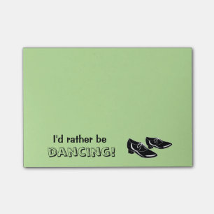 Post-it® Je danserais plutôt la couleur de coutume de