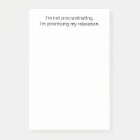 Je ne fais pas de procrastination, Drôle, Sale, Pe