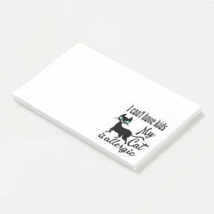Post-it® Je ne peux pas avoir d'enfants Mon chat est allerg
