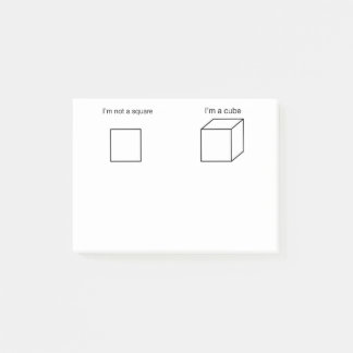 Post-it® Je ne suis pas à angle droit