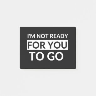 Post-it® Je ne suis pas prêt pour vous - Ted Lasso Edit