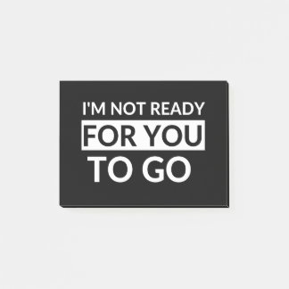 Post-it® Je ne suis pas prêt pour vous - Ted Lasso Edit