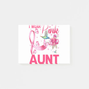 Post-it® Je Porte Du Rose Pour Ma Tante Hummingbird Cancer 