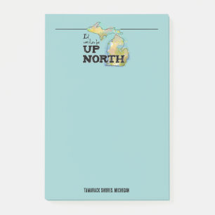 Post-it® Je préférerais être Up North Aqua