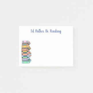 Post-it® Je préférerais lire - une pile de livres