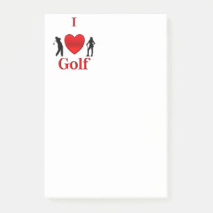 Post-it® Je suis amoureux du sport de golf