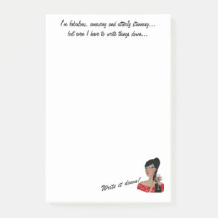 Post-it® "Je suis Fabuleux, Extraordinaire, Stupéfiant..." 