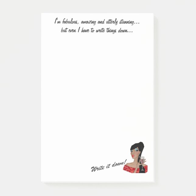 Post-it® "Je suis Fabuleux, Extraordinaire, Stupéfiant..."  (Devant)