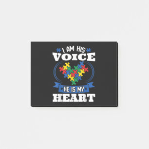 Post-it® Je Suis Sa Voix Il Est Mon Coeur Sensibilisation s