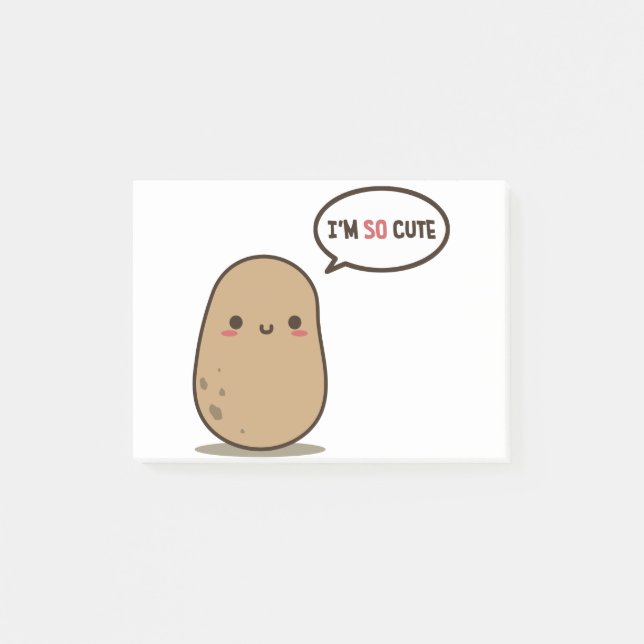 Post-it® Je suis si mignonne patate (Devant)