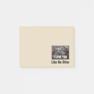 Post-it® Je T'Aime Pas D'Otter Mignonne Photo