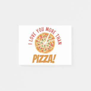 Post-it® Je T'Aime Plus Que Pizza