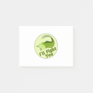Post-it® Je te combattrai Drôle Pêche