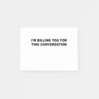 Je te facture pour cette conversation drôle d'avoc