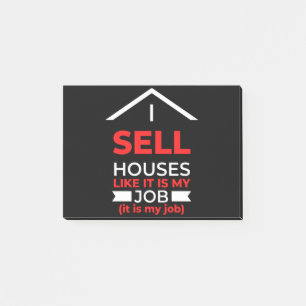 Post-it® Je Vends Des Maisons Comme Si C'Était Mon Travail