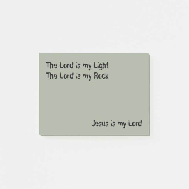 Post-it® Jésus est mon seigneur Courrier-it® Notes 4 x 3 (Devant)