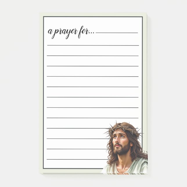 Post-it® Jesus Profile Crown of Thorns War Room Prayer (Devant)