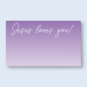 Post-it® Jésus t'aime !   violet ombre