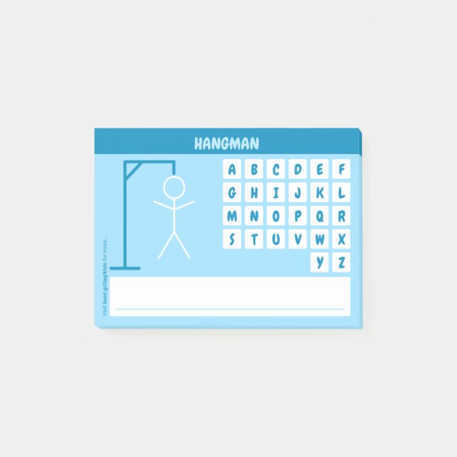 Post-it® Jeu de mots hangman (Devant)