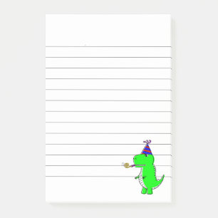Post-it® Joli Anniversaire Dinosaure Rayé