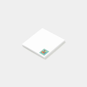 Post-it® Joli Cardinal Rouge Ouverture D'Un Cadeau Bleu