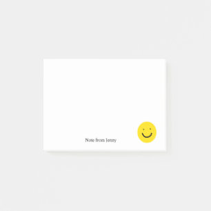 Post-it® Joli Cartoon Jaune Joyeux Sourire Visage Personnal