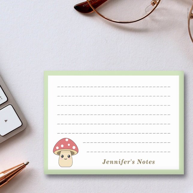 Post-it® Joli Champignon (Cute Mushroom Post-it Notes)