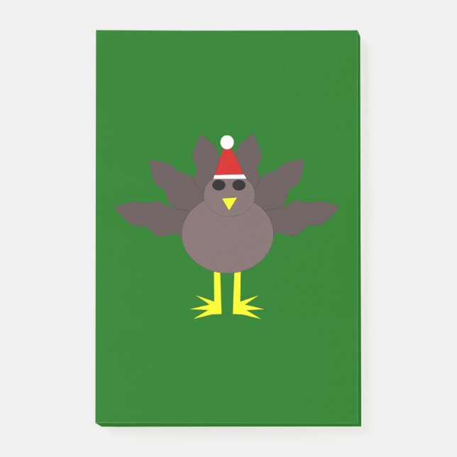 Post-it® Joli Christmas Turkey Post it note Pad (Devant)