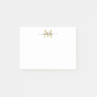 Joli Design Chic Girl Script Monogramme Black Gold