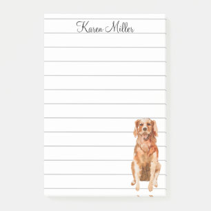 Post-it® Joli Golden Retriever Personnalisé