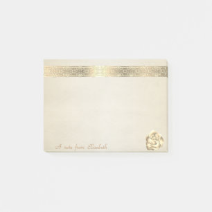 Post-it® Joli Joli Élégant, Dentelle, Rose Or