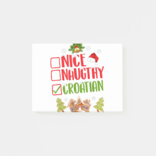 Post-it® Joli Noël croate nauséabond signifie femme x-mas.