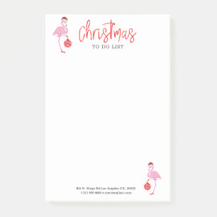 Post-it® Joli Noël flamingo joyeux ornement de Noël